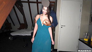 Big Tits Beautiful Brunette Gets Pounded In The Dark After A Ceremony !!!