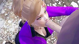 My Girlfriend Suck My Dick After Long Time With Car Toon