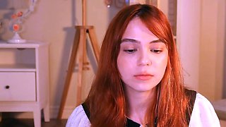 Pregnant Redhead Webcam Masturbation