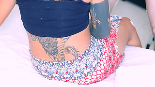 Tattoed Sexy Babe Schoolgirl Fucked in Missionary After Class