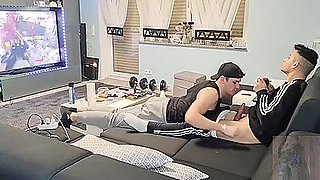 My Male Surprised Me With A Worthy Oral Pleasure Whilst I Was Gaming And I Discharged My Cum In His Throat