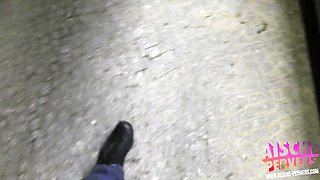 German Milf's Public Anal Passion at Bus Stop