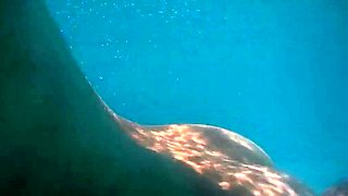 Skinny Dipping and Teasing in the Garden Pool - Amateur Teen