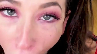 Jackie Ohh deepthroat throat fuck blowjob and cum swallow