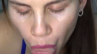 Hot Blowjob with Anna in Hot Lingerie