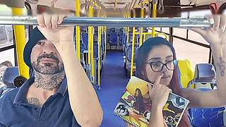 Stranger Kept an Eye on the Hottie Inside the Bus!