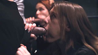 Melody and Emma's bisexual orgy video