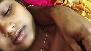 Desi Indian Wife in Yellow Dress Riding Cock - Homemade Blowjob & Cowgirl Sex