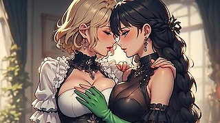 AI Generated Cartoon content, Uncensored video of 18 Year old Anime Girl, Kissing Orgasm of Mature Women