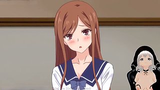 Anal creampie, anime hentai, cum overflow