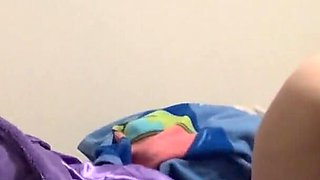 Teen shows and cums tight tiny body