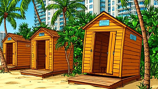 Beach Bitch 2: Pussy Full of Cum. Cartoon Simsons Parody.