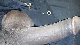 Thick Cut Big Black Dick Jacking off