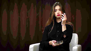 Cute Girl Irina Is Enjoying a Marlboro Red in Her First Smoking Video Ever (hd)