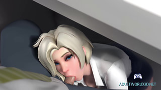 Mercy XXX Secretary (4K Gameplay)
