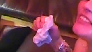 Gangbang and Sperm Orgy for This Tattooed Blonde MILF