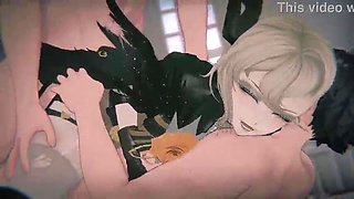 [Women' Frontline two: Exilium] - Sextans "CHECKMATE AND MIND ERASE" (Tied T-Damsel & POINT OF VIEW Sandwich DOUBLE PENETRATION) (4K/60FPS) - (Making the amnesiac forehanded woman understand)