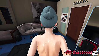 Emika Humid Vagina THREE DIMENSIONAL Manga porn - Side Posture Boinking, Standing Fuck-a-thon, Doggie Popshot in Uncensored Animated Porno