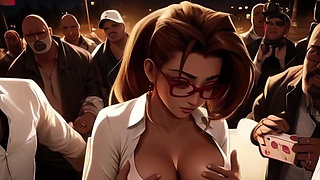 Cockhungry College Girls Get Gangbanged in a Mosh Pit