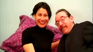 Brunette Skyla Lingerie Handjob