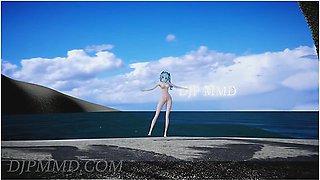 Miku - T-ara - Bunny Style - Beach Stage 1287