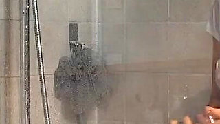 MILF Decides to Clean the Shower and an Accident Is About to Happen