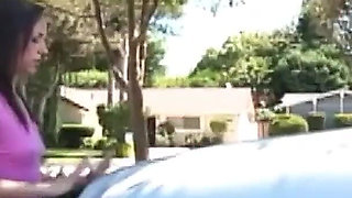 Step brother with big cock secretly fucks horny skinny teen Hannah West and cums all over her