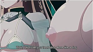 Horny Green Haired Bitch Likes To Make A Paizuri With Her Tits - Hentai Anime