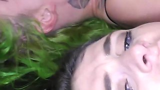 Gangbang Fuck for Tattooed Babes Adreena and Phoenix 2