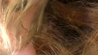 Melody and Kimberly in a hairjob threesome