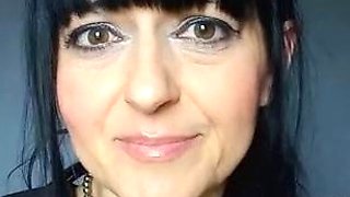 Hot brunette from squirt masturbating on webcam