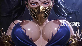 Kitana Mortal Kombat Solo: Screaming Orgasms + Intense Fuck