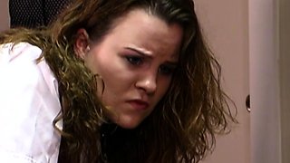 Curvy ass brunette spanked banged and facial