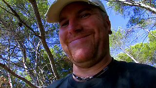 Big booty French brunette anal fucked near the sea