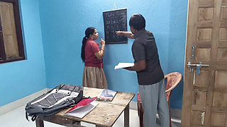 Desi Indian 18 Years Old College Girl Sex with Her Teacher in Class Room, When Teacher Is Studying, Desi Indian Girl XXX Video