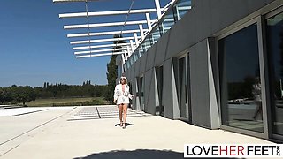 Love Her Feet featuring David Perry and Tatiana Alvarez's foot goddess clip