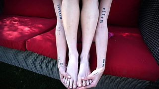 JOI Foot Tease With Petite Blondie Emma Rosie