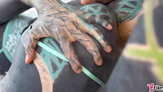 Hot Small-titted Alt-babe With a Heavily-inked Slim Body - Anuskatzz - Gets Analized With a Fat Cock