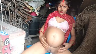 The Bihari Girl Went the Roof and Was Pressing Something and Fingrring Her Pussy