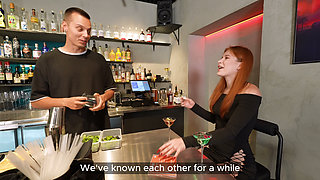 Hot Adventures: Bartender and Redhead Craziness in the Bar Bathroom