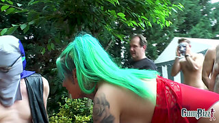 Bimbo Mommy Takes Stepdaughter to Her First Creampie Gangbang Pt 1