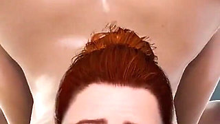 Horny Redhead Office Slut Takes Hard Anal and Swallows Cum From Her Ass