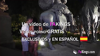 Sevillian SLUT shows her tits to the whole city. Natali Quinn