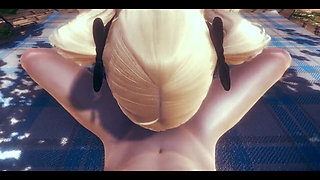 Genshin Impact Hentai - POV Fischl Blowjob and Cum at Her Face - Japanese Asian Manga Anime Game Porn