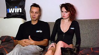 Darcy Dark plays undress games, demonstrating innate orbs