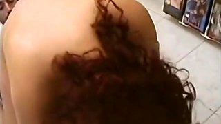 A Redhead Girl Visiting A Sexy Shop Is Screwed By The Clerk