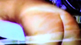 Horny brunette spanks dudes ass and cock