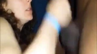 Brunette milf gets banged by 2 black dicks: Blowjob, Amateur  Babe Porn