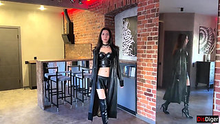 Pickup Rock Girl Rough Blowjob and Sex High Heels Boots Leather Fetish