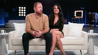 The guy fucked his wife with a young guy in her shaved pussy